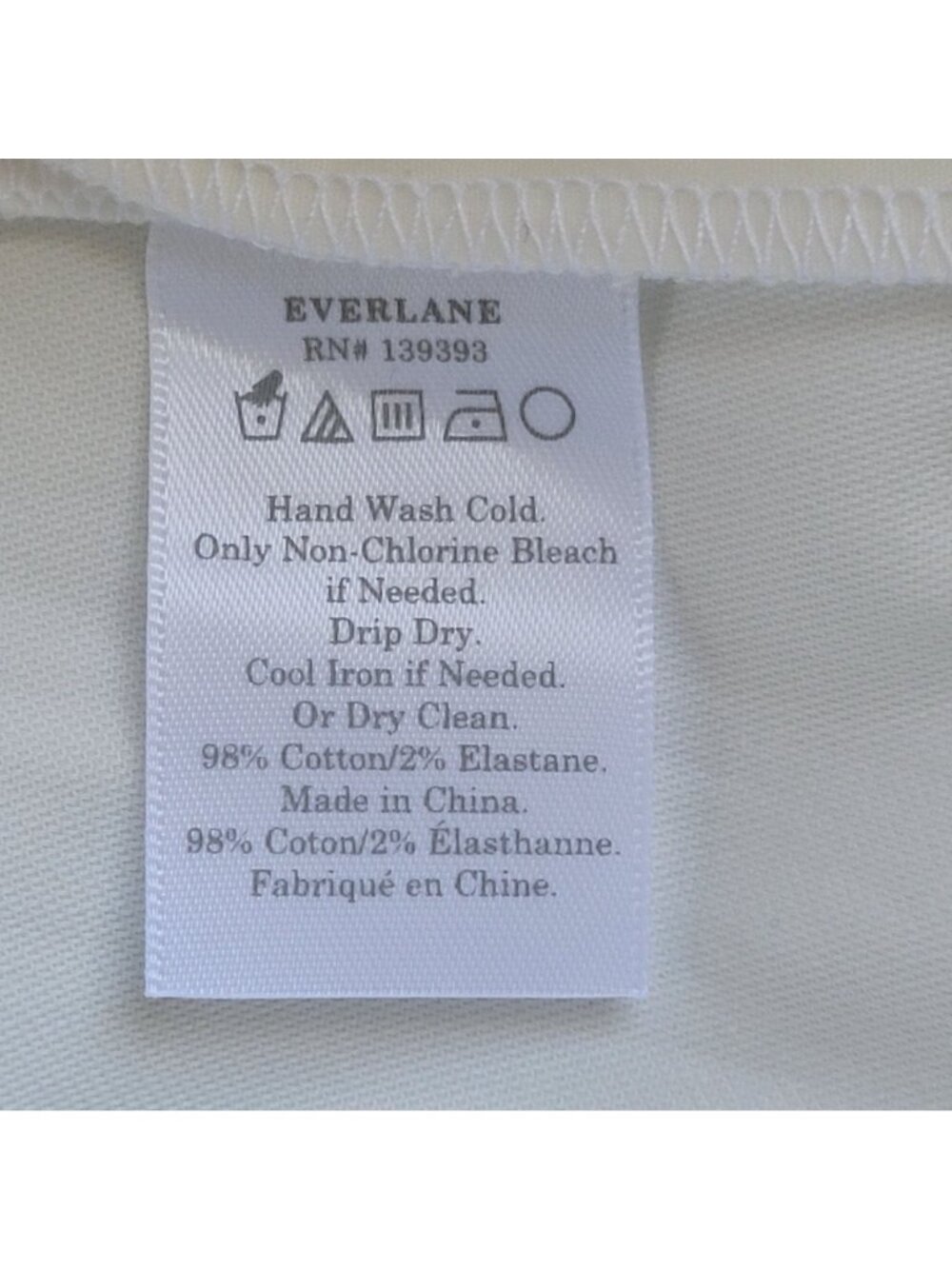 Everlane High-Waisted Wide-Leg Pants Womens Size 8 Ivory Cotton Trousers NWOT - Picture 7 of 7